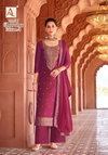 Gharana 4 By Alok Suit Dola Jacquard Designer Salwar Suits Wholesale Market In Surat
